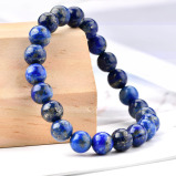 خرز كريستال لازورد طبيعي 12 ملم - 4 miniature