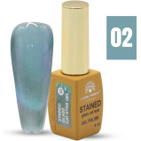 Global Fashion Stained Glass Cat Eye Gel Polish 8ml, Holographic Shimmer, Magnet Included, Long-Lasting, High-Gloss, UV/LED Soak Off, Professional(02) - 5 miniature