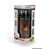 Evak Black Gloss Round Storage Container with Compact Handle Large - 4 miniature