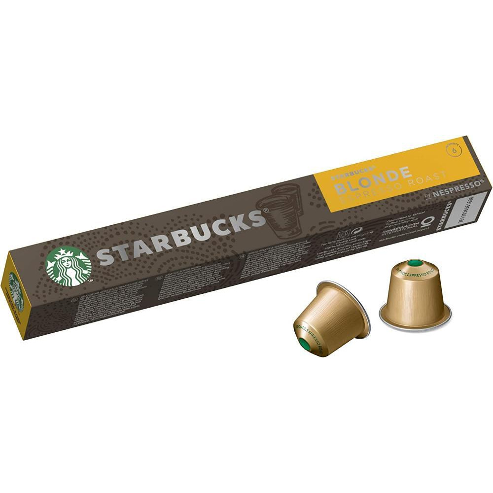 Starbucks / Coffee capsules, Nespresso, Blonde espresso roast, 10 capsules, 1.8 oz (53 g) - 1