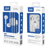 Miccell \/ Stereo earphone, Type C, Wired, Volume control 1.15M, White, VQ-H53 - 3 miniature