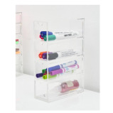 HS Vanity 4 Tiers Acrylic Glasses Display Drawers Clear - 3 miniature