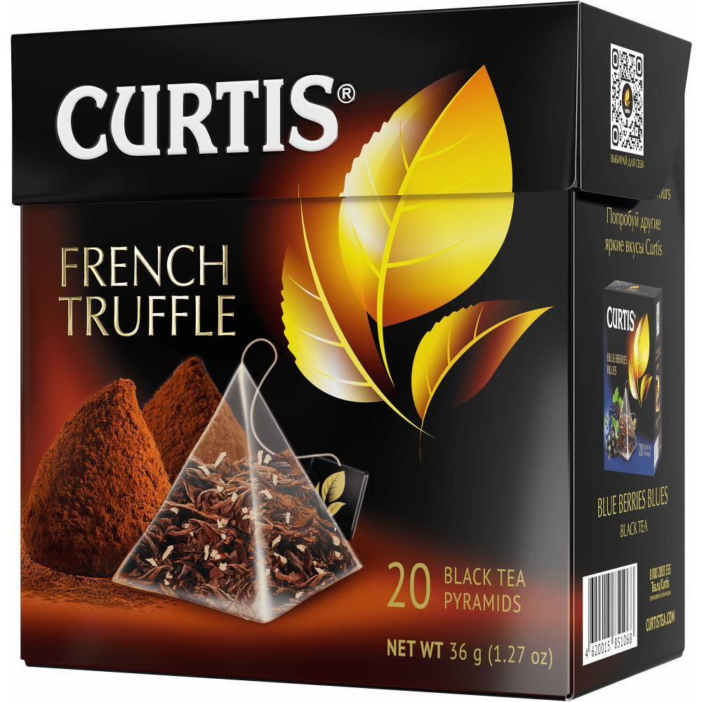 CURTIS French Truffle, Flavored Black Tea in Pyramids 20х1, 8 g - 1