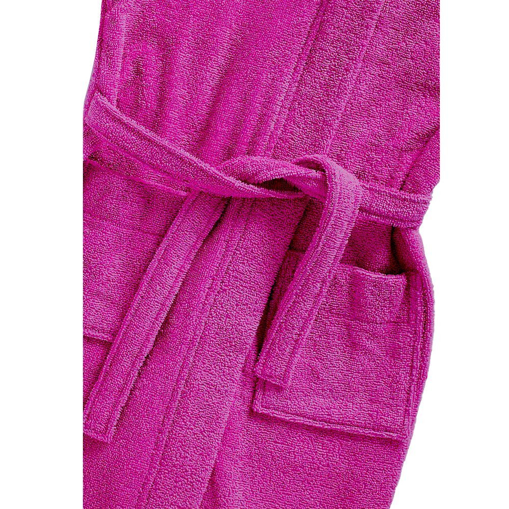 Bathrobe BYFT Daffodil 100% terry cotton 400 Gsm, 10 year, size 94 Fuchsia Pink, Set of 1 - 3