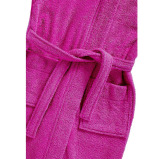 Bathrobe BYFT Daffodil 100% terry cotton 400 Gsm, 10 year, size 94 Fuchsia Pink, Set of 1 - 3 miniature