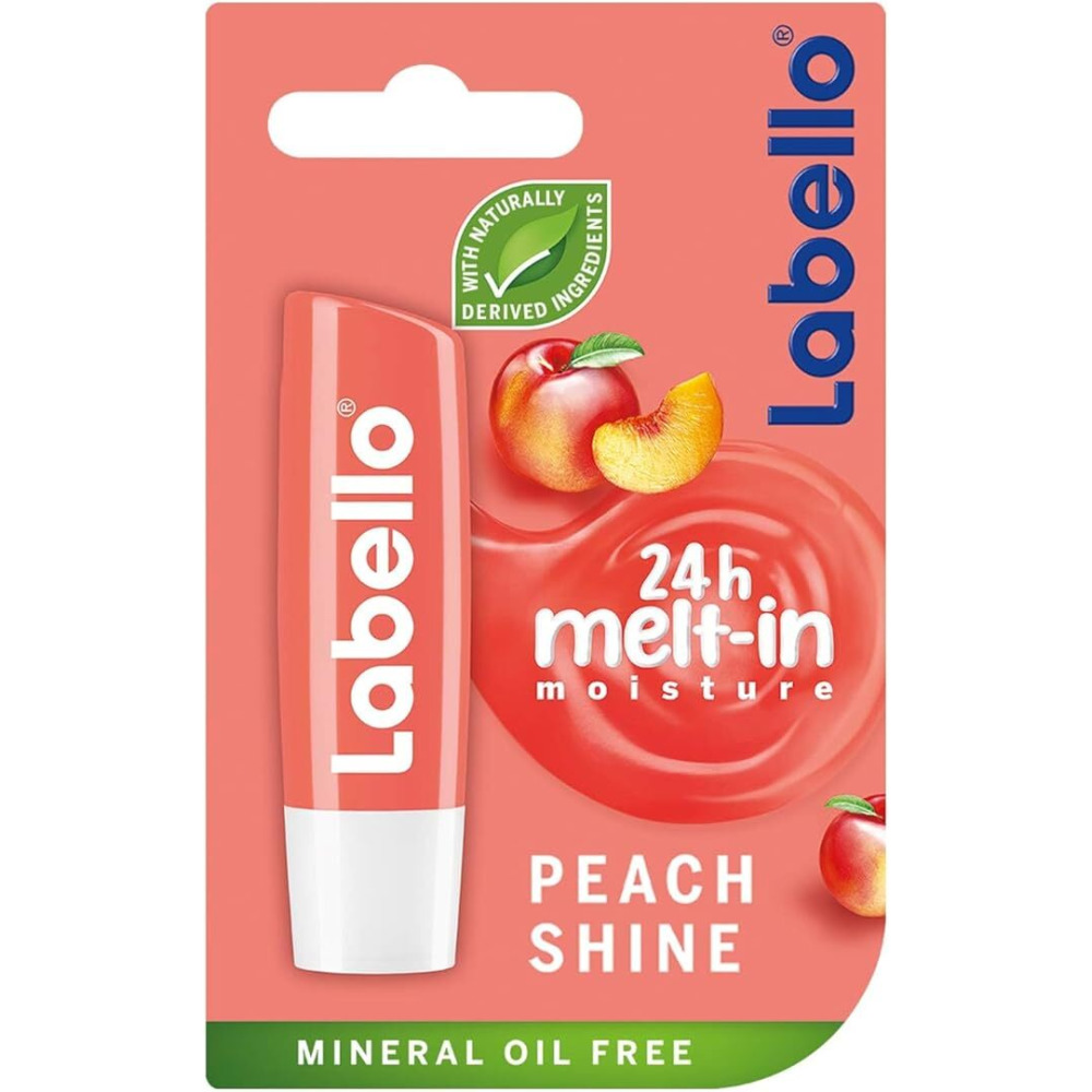 Labello, Lip balm, Moisturising, Peach shine, 4.8 g - 1