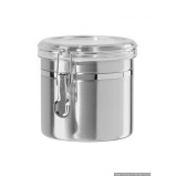 Oggi Stainless Steel 36oz Clamp Canister with Clear Lid - 1 miniature