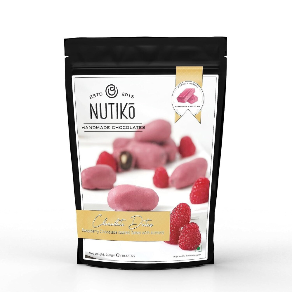 نوتيكو تمر مغطى بشوكولاتة التوت مع اللوز - 1