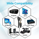 كابل صوت وفيديو 4K Hdmi® بزاوية قائمة من Promate Prolink4k1-300 عالي الدقة - 2 miniature