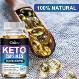 Daitea Keto Capsules - Helps to Burn Fat & Lose Weight, Cleanse and Supports Digestive Health (120 Capsules) - 4 miniature