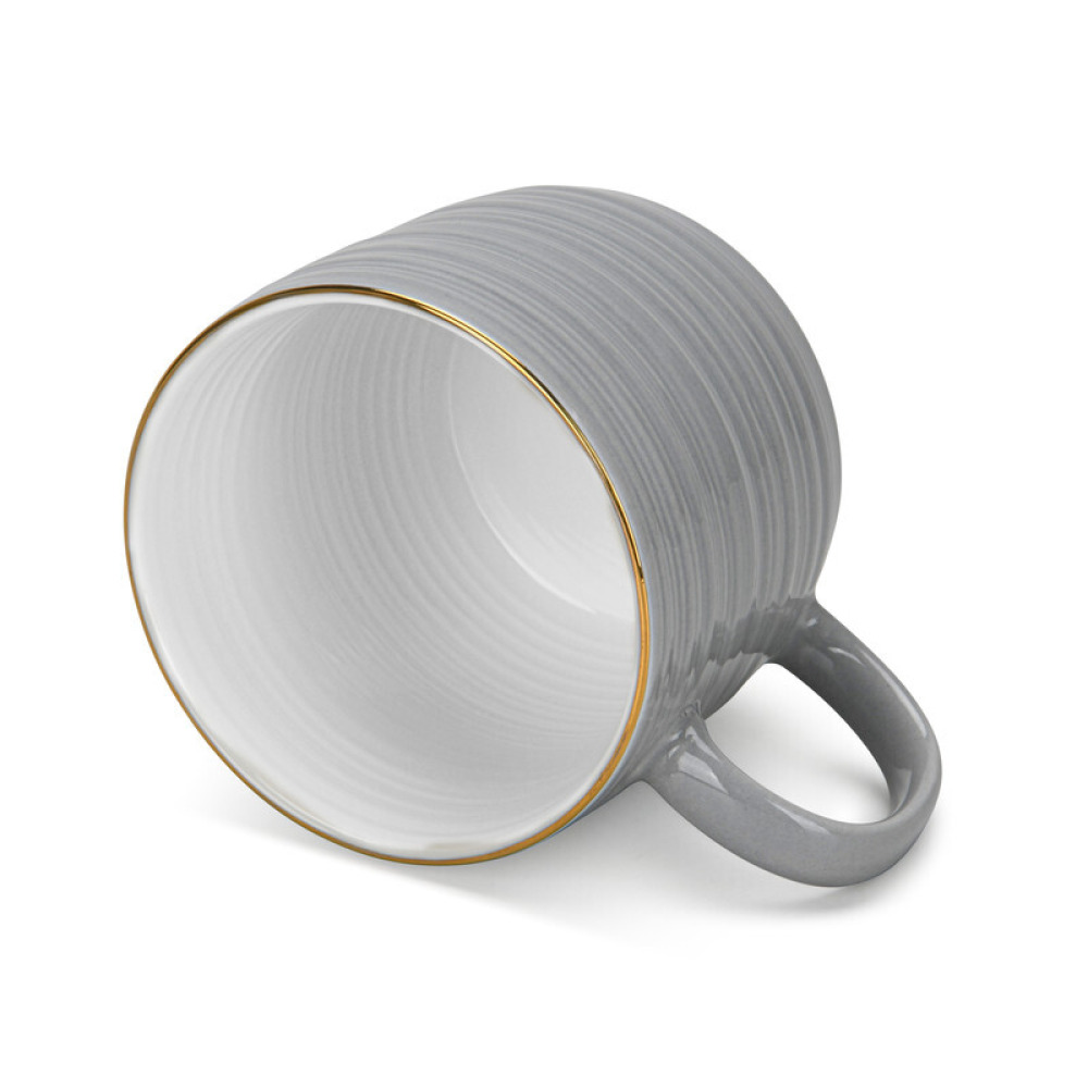 Fissman 2-Piece Mugs Firmina Gray 350ml New Bone China - 3