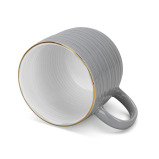 Fissman 2-Piece Mugs Firmina Gray 350ml New Bone China - 3 miniature