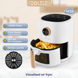 ZOLELE ZA004 Electric Air Fryer 4.5L Capacity Non-Stick Coating Frying Basket Knob Control Temperature 80-200 Degree Celsius 4D Hot Air Circulation - 5 miniature