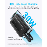 Anker Zolo Power Bank 20000mAh 30W with Built-in USB-C and Lightning Cables A1681 - 3 miniature