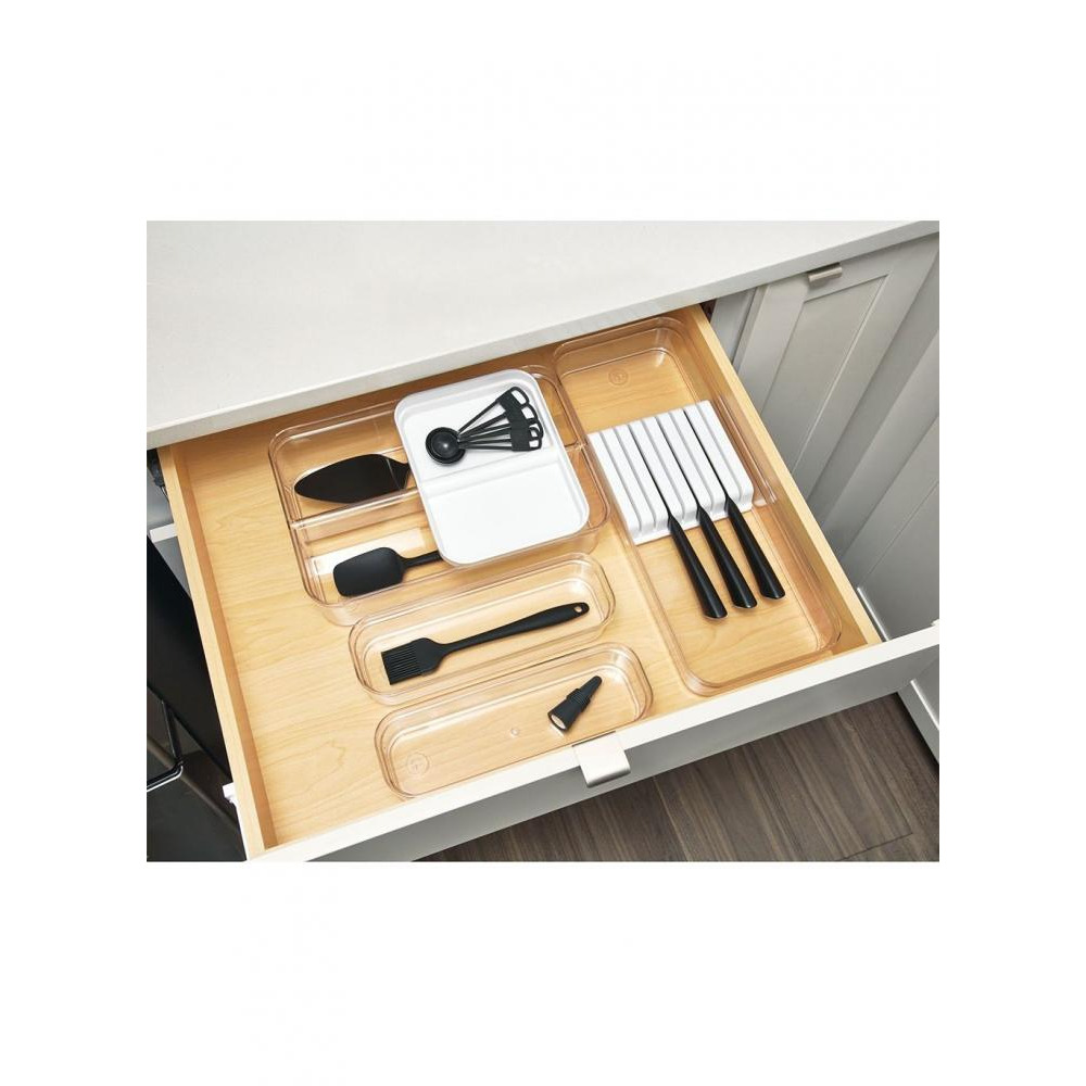 iDesign Crisp Knife Organizer Clear Matte White - 3