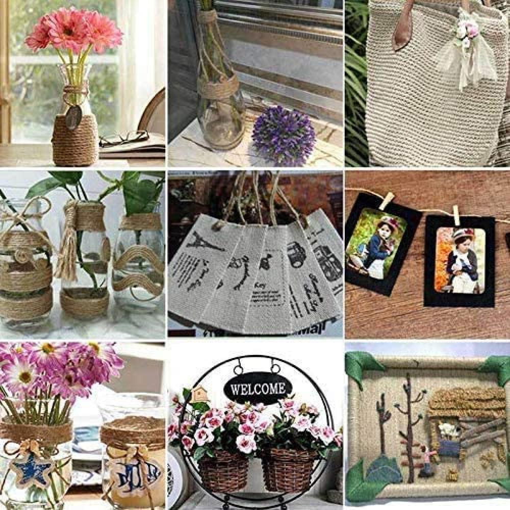 Premify / Natural jute twine rolls, 100x2 +100x3 mm - 8