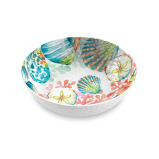 TarHong Sandbar Brights Ocean Themed Low Bowl, 8-Inch, 38-Ounce, Pure Melamine - 1 miniature