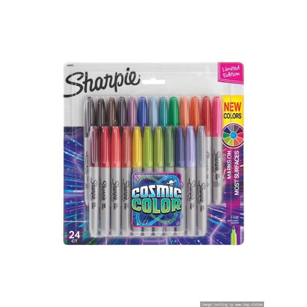 Sharpie Permanent Markers Cosmic Color Fine Point Pack of 24 - 1