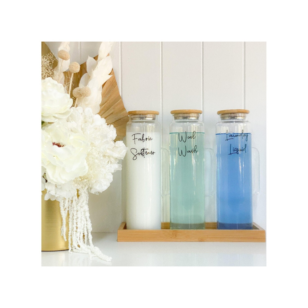 Little Storage Bamboo Rectangle Tray - 4