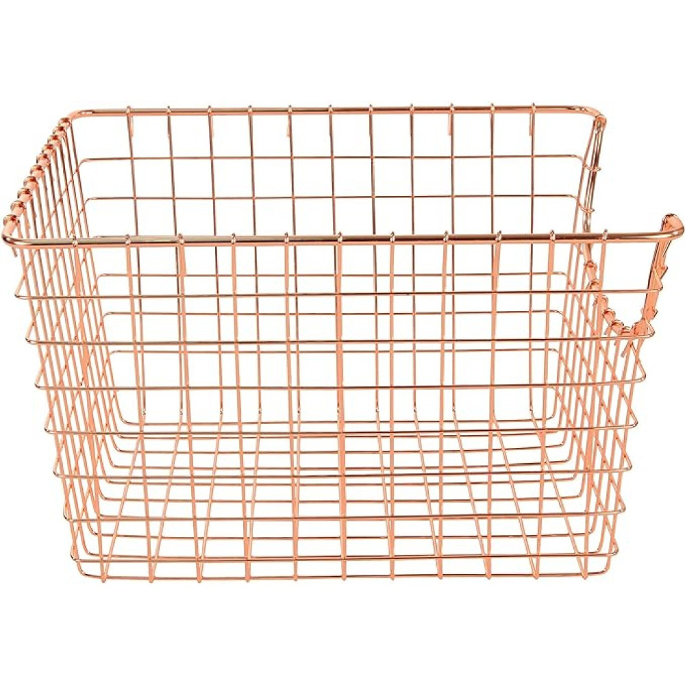 Spectrum Scoop Storage Basket Medium Copper - 4