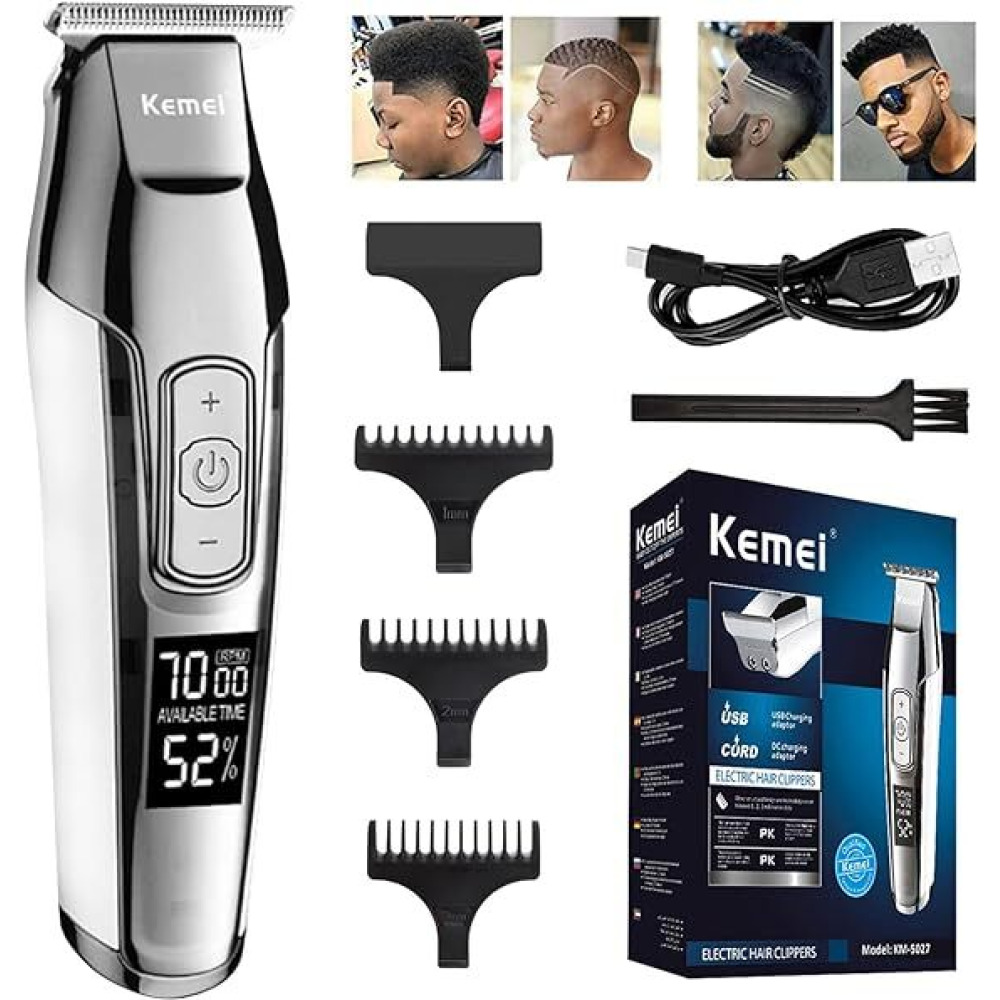 Trimmer KEMEI KM-5027 Men's Professional Baldheaded Hair Trimmer - 1
