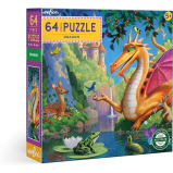 eeBoo Dragon 64 Piece Jigsaw Puzzle for Education and fun to play for kids. - 1 miniature