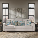 BYFT Golden Blooms Beige ДЕКОРАТИВНАЯ подушка 16 X 16 Дюймов \& Набор Чехлов Из 2 ШТ. - 4 miniature