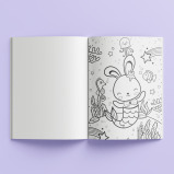 Hinkler Kaleidoscope Coloring Scented Stickers Super Cute Animals - 4 miniature