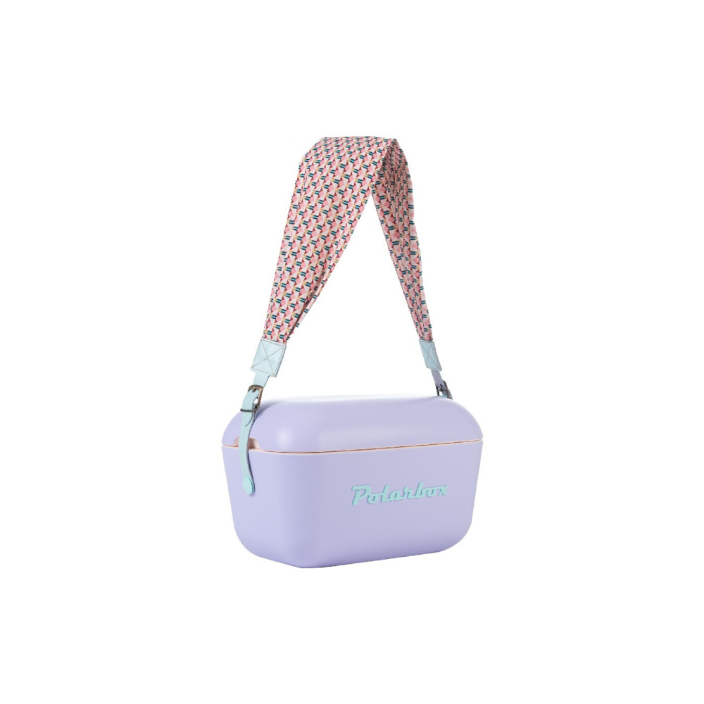 حزام Polarbox باللون السماوي الهندسي القابل للتبديل، مناسب تمامًا لصناديق التبريد سعة 20 لترًا و12 لترًا. - 4