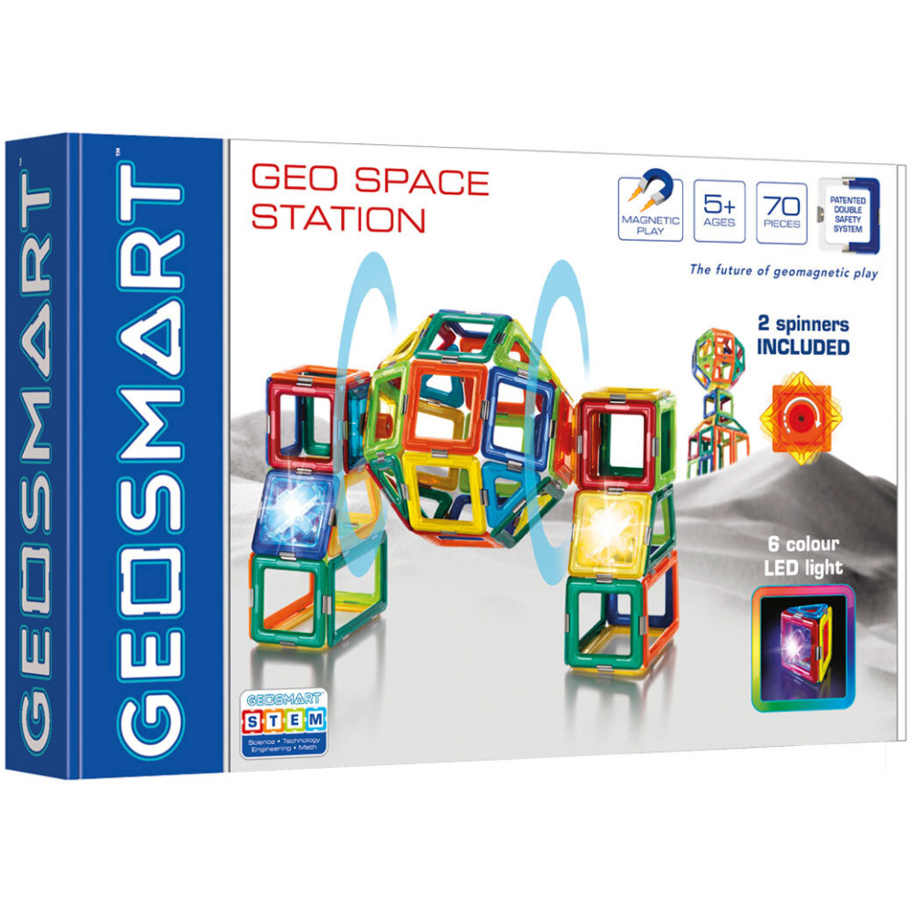 Magnetic Construction Set GeoSmart Geospace Station, 70 Pieces, 5+ Years - 1