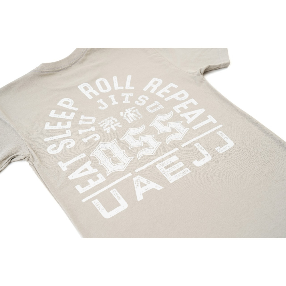 ФУТБОЛКА Uaejj Jiu Jitsu eat And SLEEP, СЕРАЯ, размер S - 4