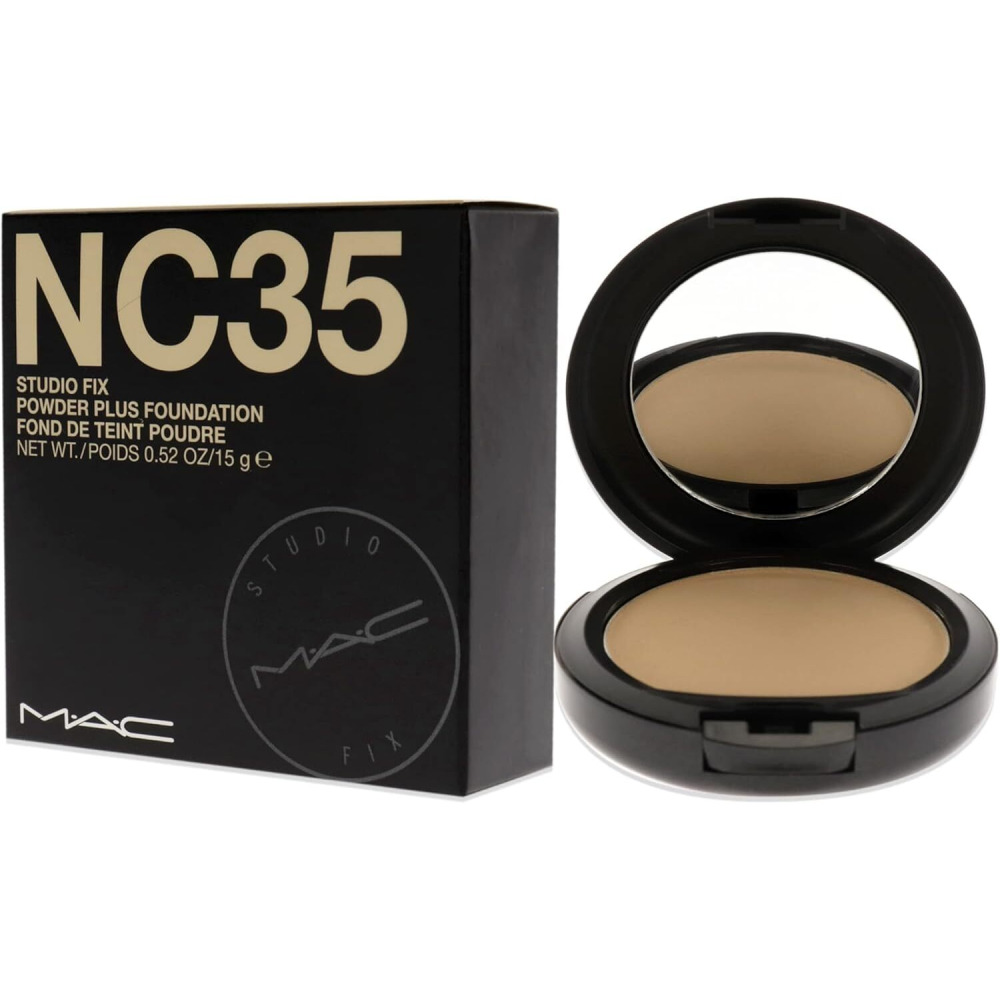 MAC Studio Fix Powder Plus Foundation #NC35 — 0,52 унции. - 4