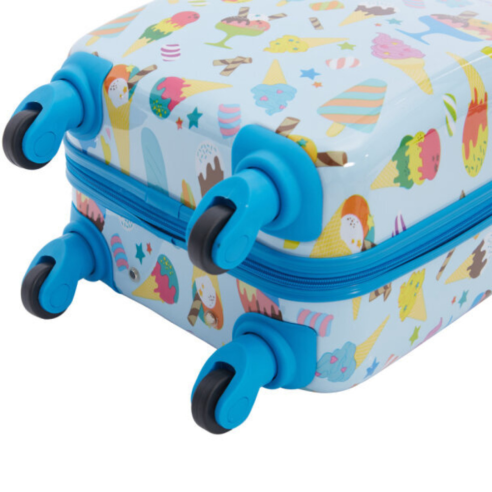 Детский Чемодан Travelers Club С ВРАЩАЮЩИМСЯ НА 360° 4-Колесным ВРАЩАТЕЛЕМ - Мороженое - 4