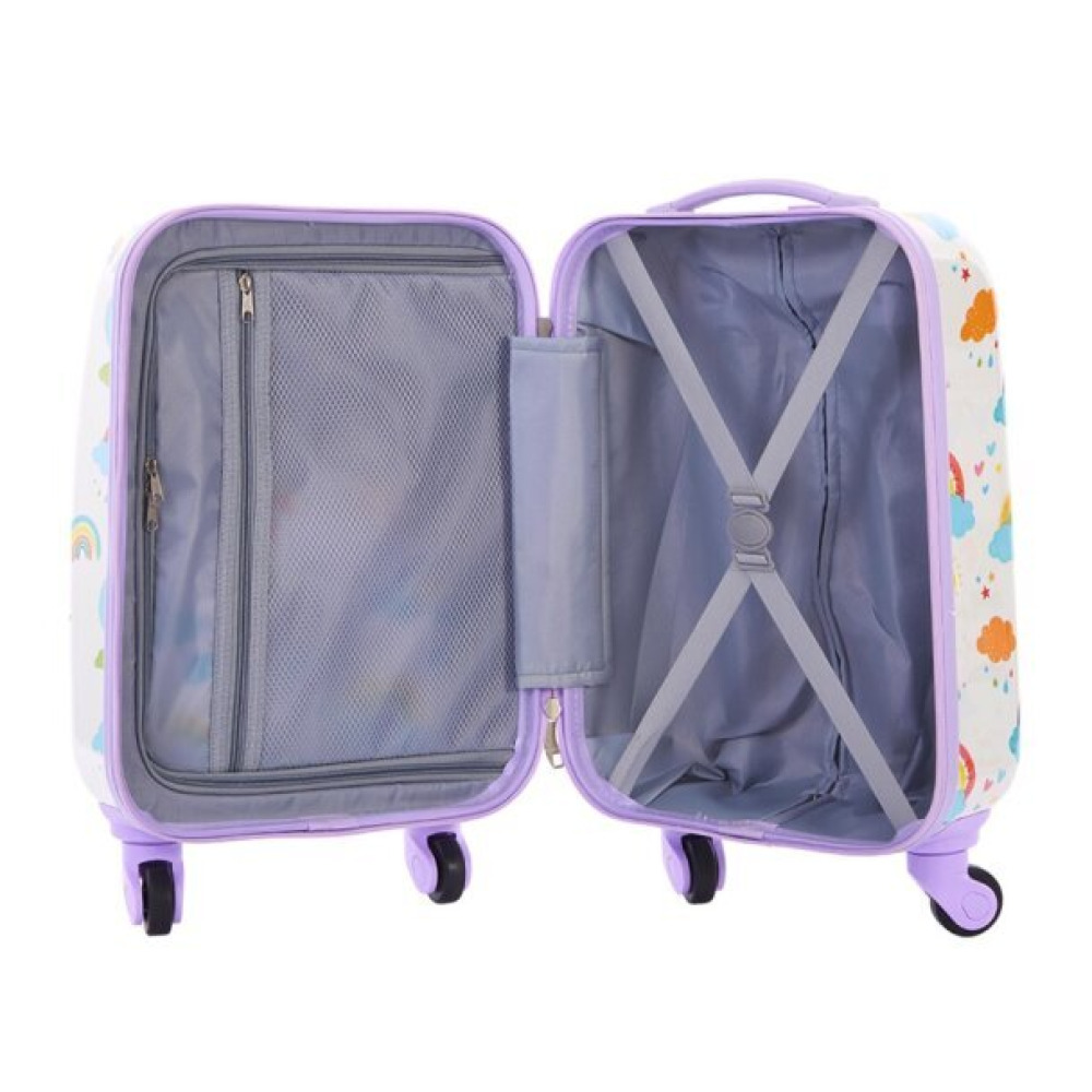 Travelers Club Kids Luggage With 360° 4 Wheel Spinner - Rainbow - 4