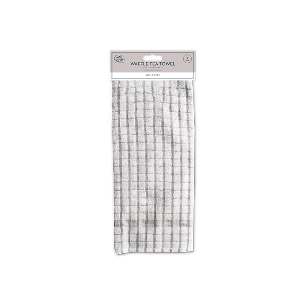 منشفة الشاي تيري من كوك آند ميلر، فائقة الامتصاص، سريعة الجفاف، متنوعة - 4