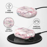 Burga Airpod Hardcase Compatible with Apple Airpods PRO 2019 Charging Case, Raspberry Jam Pink Candy Marble Cute Case for Women - 4 miniature