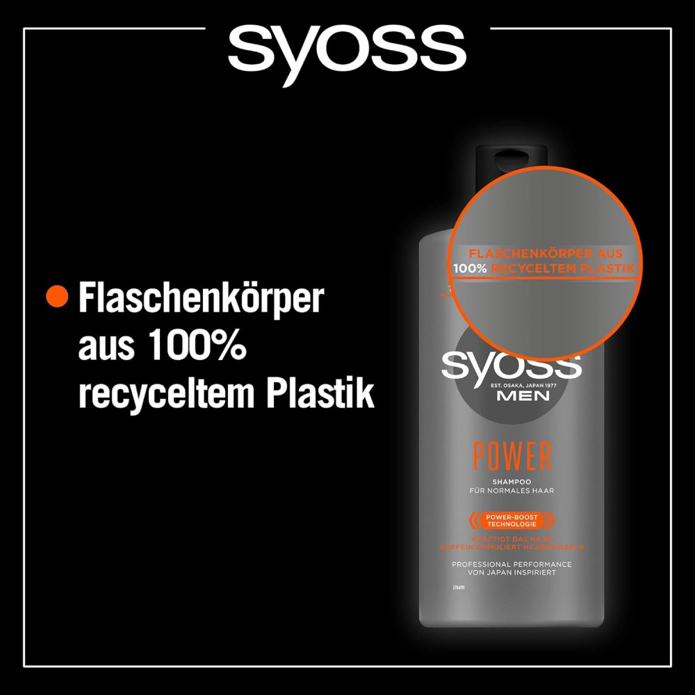 Syoss Men's Power Shampoo, 440 ml - 4