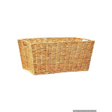 Homesmiths Brown Rectangular Rattan Tray Large - 1 miniature