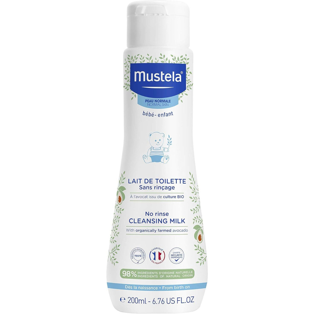 Mustela No Rinse Cleansing Milk with Natural Avocado, 200ml - 1
