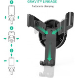 UGREEN / Car phone holder for CD slot, 360 rotation, Flexible clip, Gravity linkage mechanism - 2 miniature