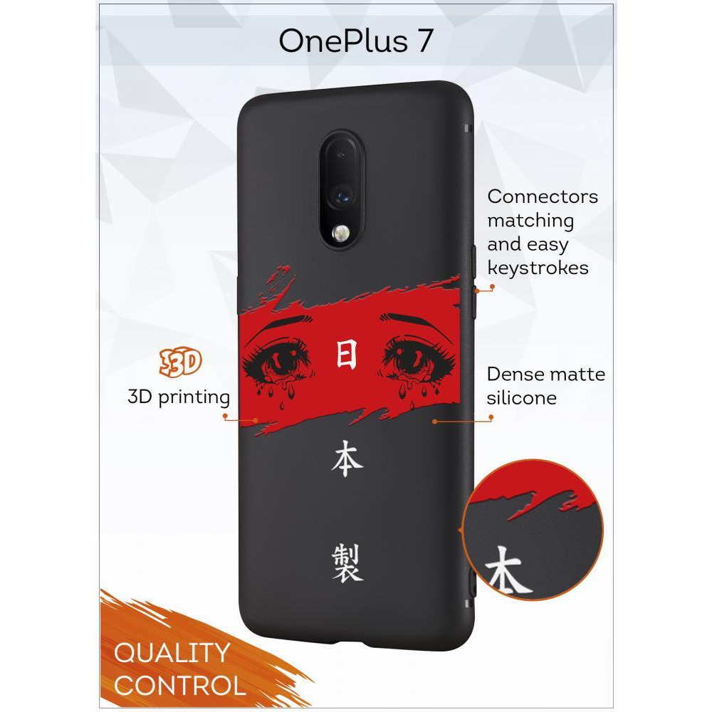 غطاء حماية لعيون oneplus 7 باللونين الأحمر والأبيض - 2