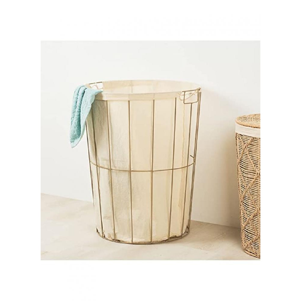 Homesmiths Iron Frame Hamper With Liner Dia 50 x H62cm - 3