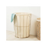 Homesmiths Iron Frame Hamper With Liner Dia 50 x H62cm - 3 miniature