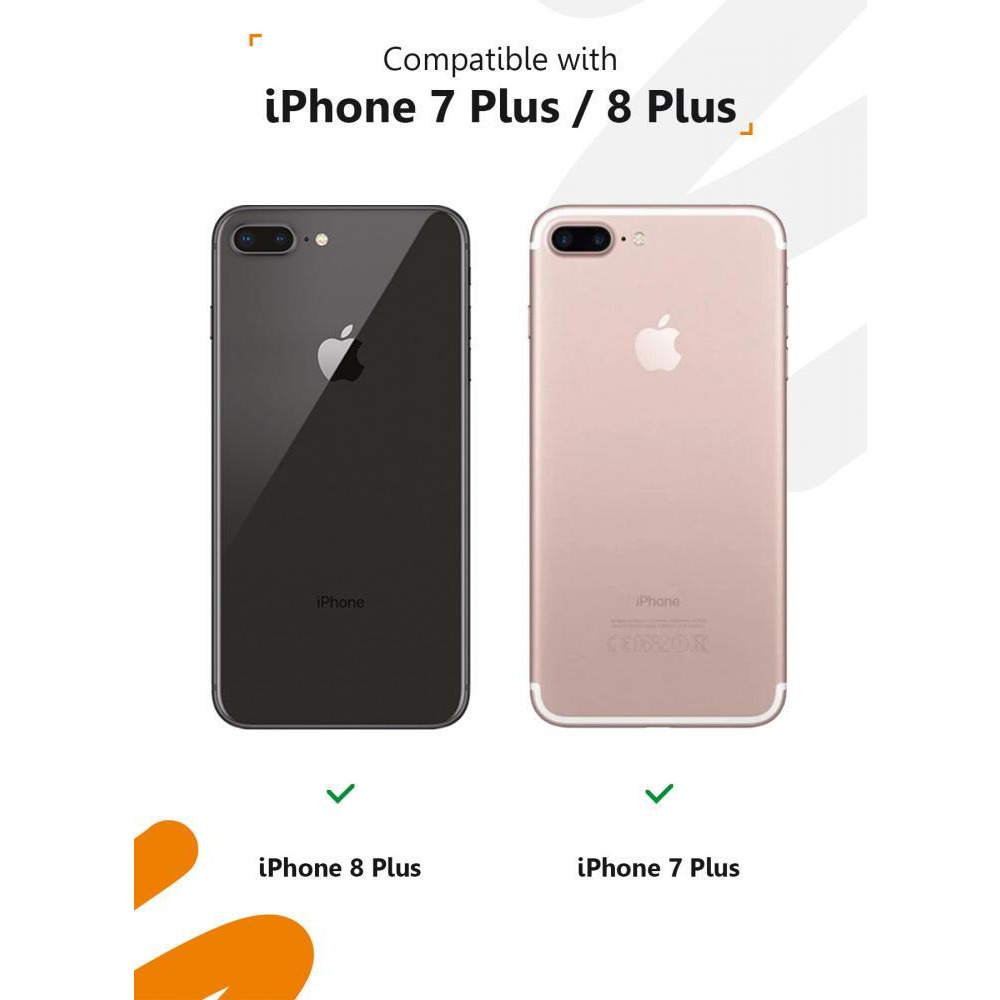 حافظة لهاتف آيفون 7 بلس/8 بلس، حافظة هاتف واقية مضادة للصدمات لهاتف آيفون 7 بلس/8 بلس، بنمط سبونج بوب سعيد - 5