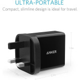 ANKER, USB-ЗАРЯДНОЕ Устройство 4,8 А/24 Вт, 2 порта, черный - 2 miniature