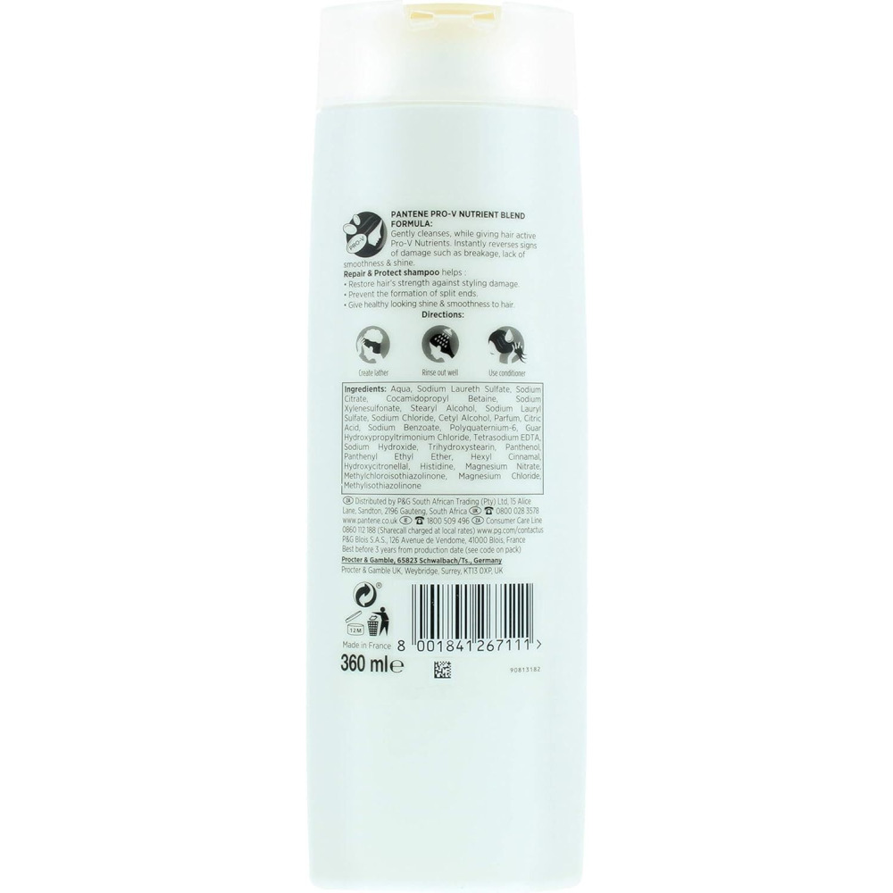 Pantene Pro-V, Shampoo Repair & Protect Silicone Free, 360ml - 2