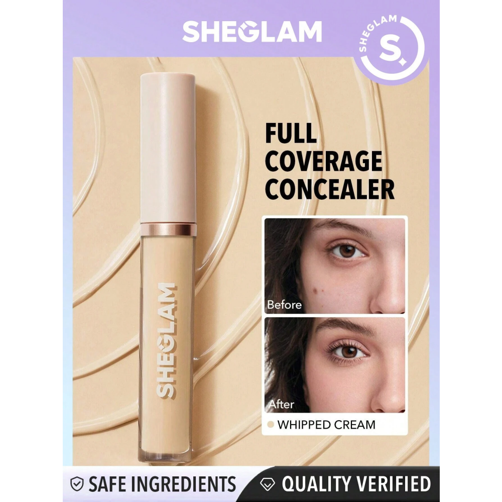 Sheglam, 12-Hour Full Coverage Concealer - Whipped Cream - 2
