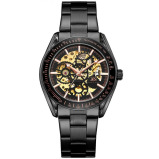 Kenneth Scott Men's Black Dial Mechanical Watch - K22312-BBBB - 1 miniature