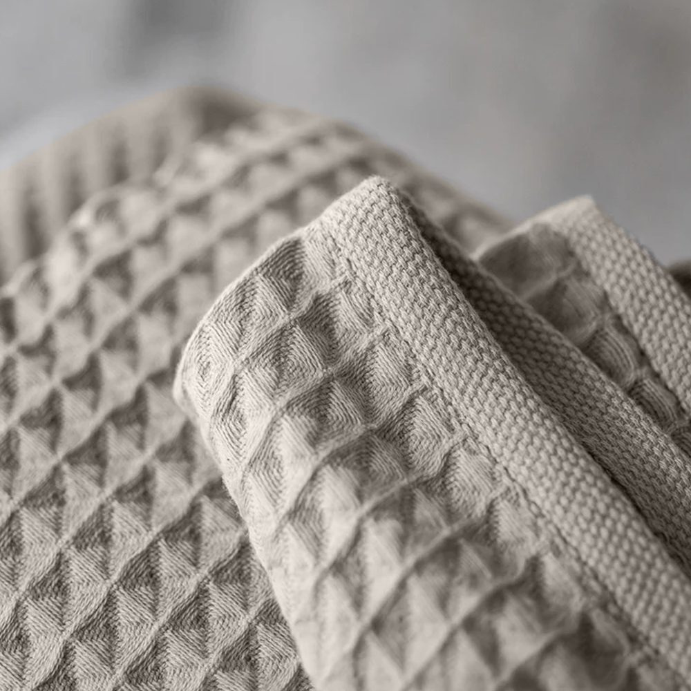 Кухонное Полотенце BYFT Orchard Heavy WAFFLE, 50 x 70 СМ, Хлопок 102 Г/М², Светло-Серый, НАБОР Из 6 ШТ. - 4