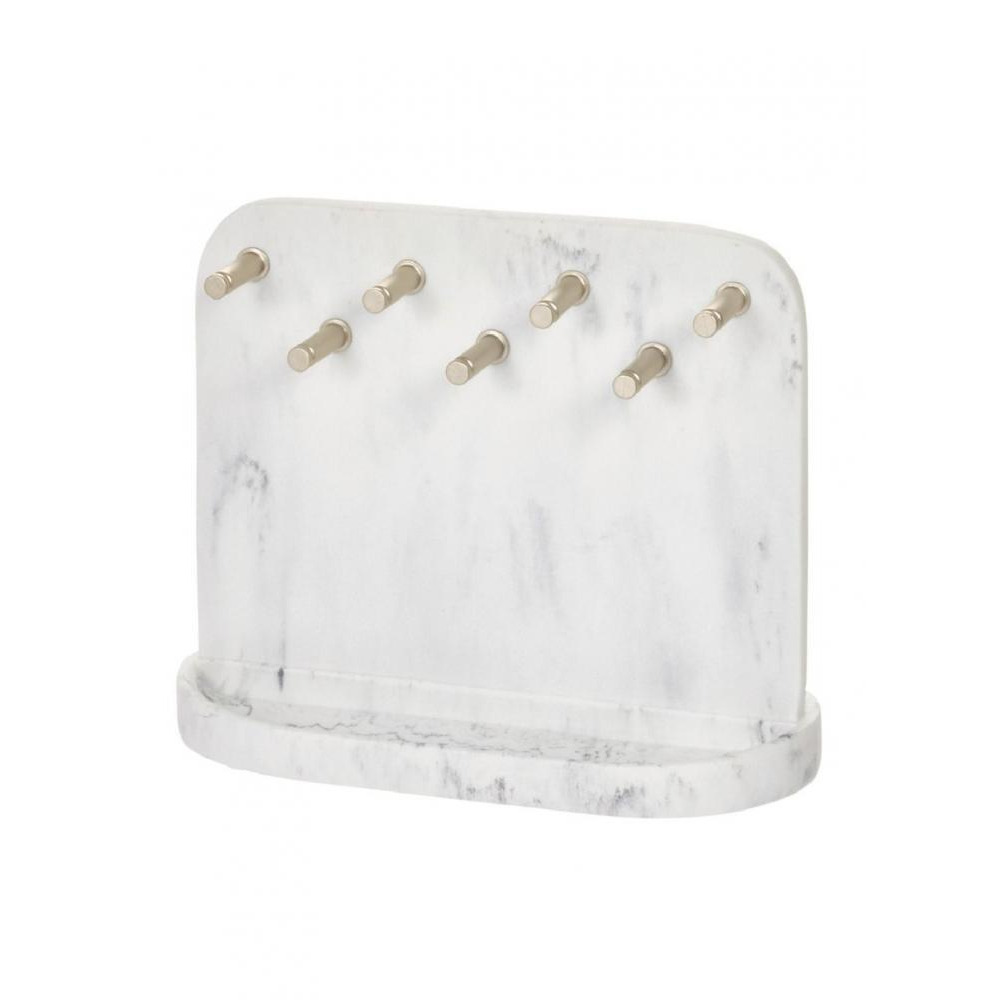 Органайзер для Украшений Inter Design Dakota Из Белого мраморного атласа - 1